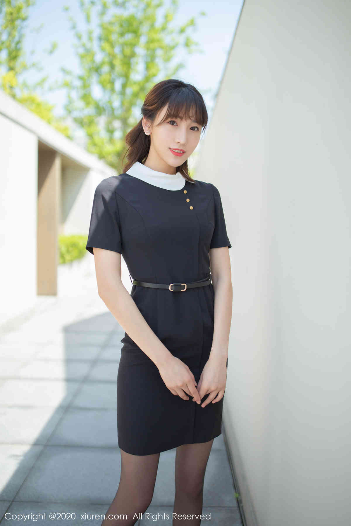 [XiuRen秀人网] 2020.04.23 No.2185 陆萱萱 美腿 黑丝